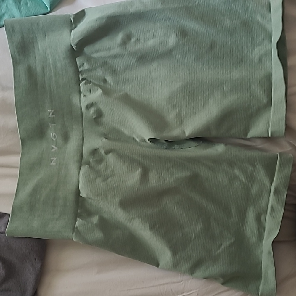 Sage green shorts